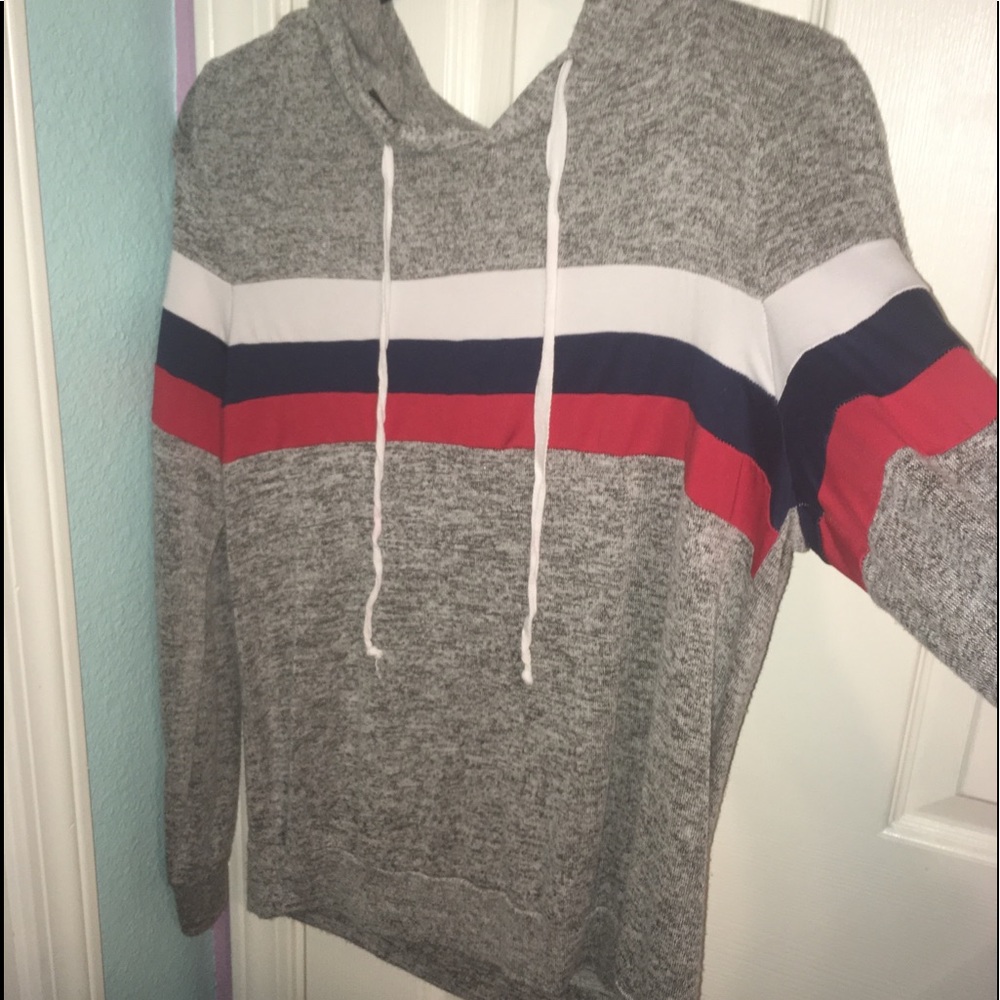 Purple Snow gray sweater